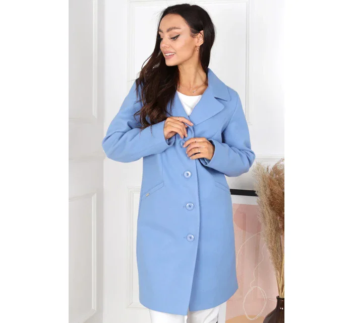 Dámsky kabát Magda Svetlo modrá - MERCE