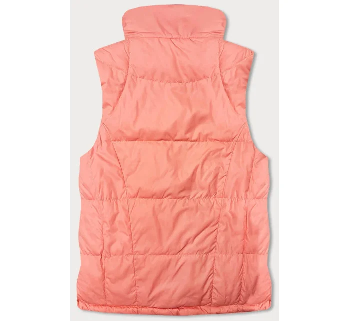 Dámska obojstranná vesta v lososovej farbe (2383)