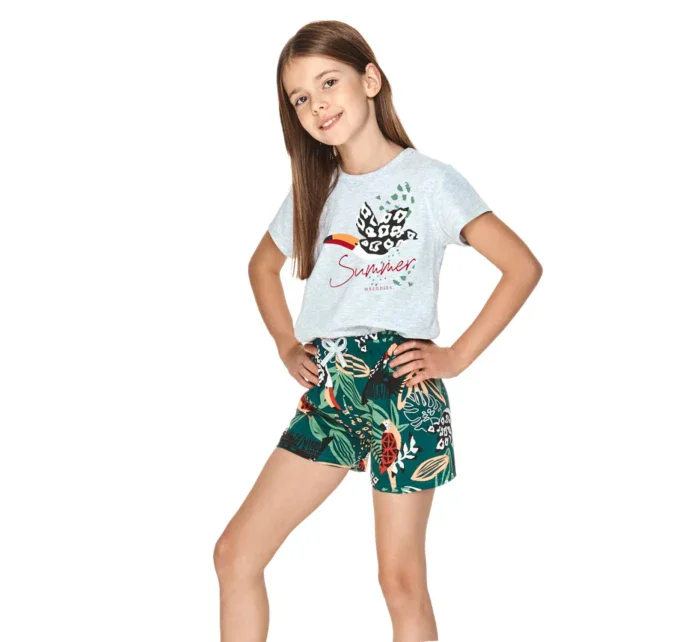 Dívčí pyžamo model 17052541 Sonia grey - Taro Dívčí pyžamo model 17052541 Sonia grey - Taro