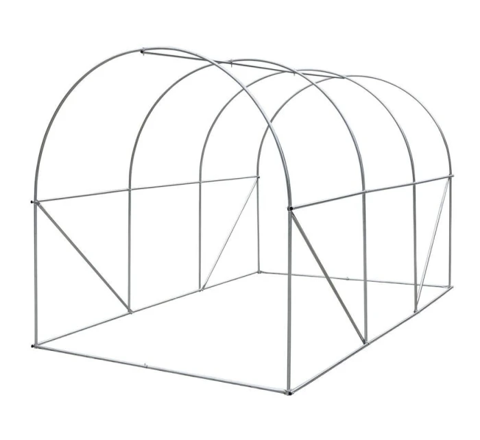 SKLENÍK ZÁHRADNÝ TUNEL 200X300X200CM PE KONŠTRUKCIA ZELENÁ OCEĽ