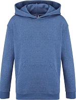 Fruit of the Loom Classic Kids Hooded Sweat Detská mikina s kapucňou 16.2043 retro heather royal