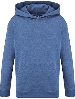 Fruit of the Loom Classic Kids Hooded Sweat Detská mikina s kapucňou 16.2043 retro heather royal
