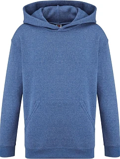 Fruit of the Loom Classic Kids Hooded Sweat Detská mikina s kapucňou 16.2043 retro heather royal