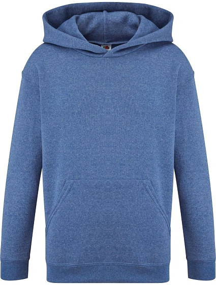 Fruit of the Loom Classic Kids Hooded Sweat Detská mikina s kapucňou 16.2043 retro heather royal Fruit of the Loom Classic Kids Hooded Sweat Detská mikina s kapucňou 16.2043 retro heather royal