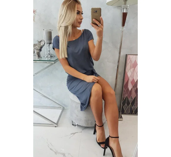 Asymetrické grafitové šaty Asymetrické grafitové šaty