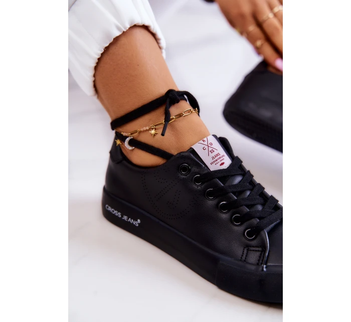 Dámské nízké tenisky model 21578018 černá - Cross Jeans Dámské nízké tenisky model 21578018 černá - Cross Jeans