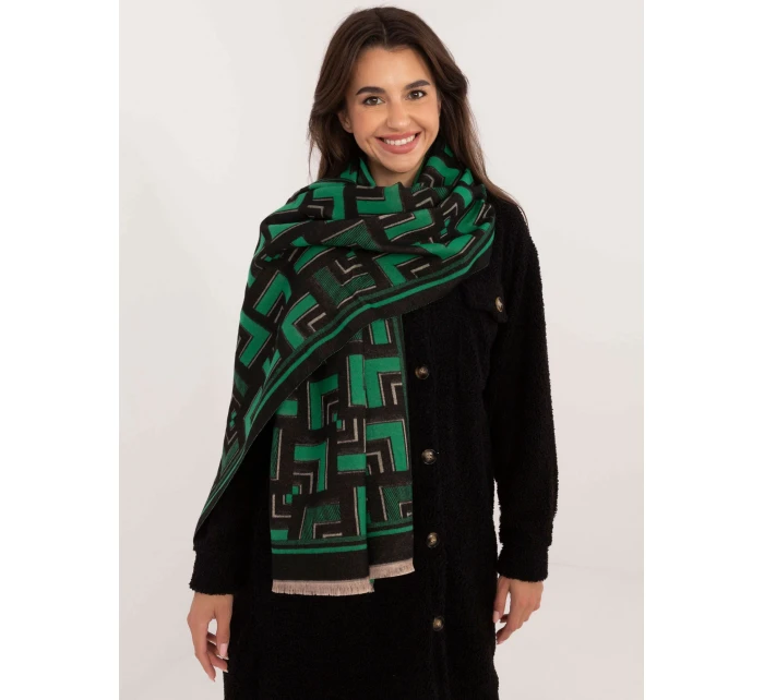 Šatka AT SZ 23158.32 čierna a zelená