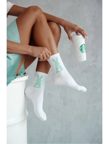 DÁMSKE PONOŽKY SO ZAJAČIKOM A CHVOSTÍKOM 0200.154