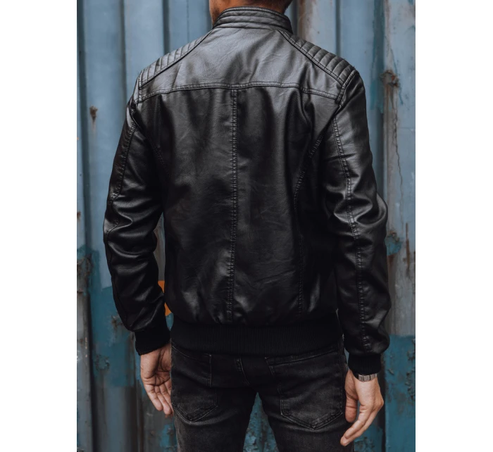 Pánská kožená bunda černá Dstreet model 21978975 - FashionStreet Pánská kožená bunda černá Dstreet model 21978975 - FashionStreet