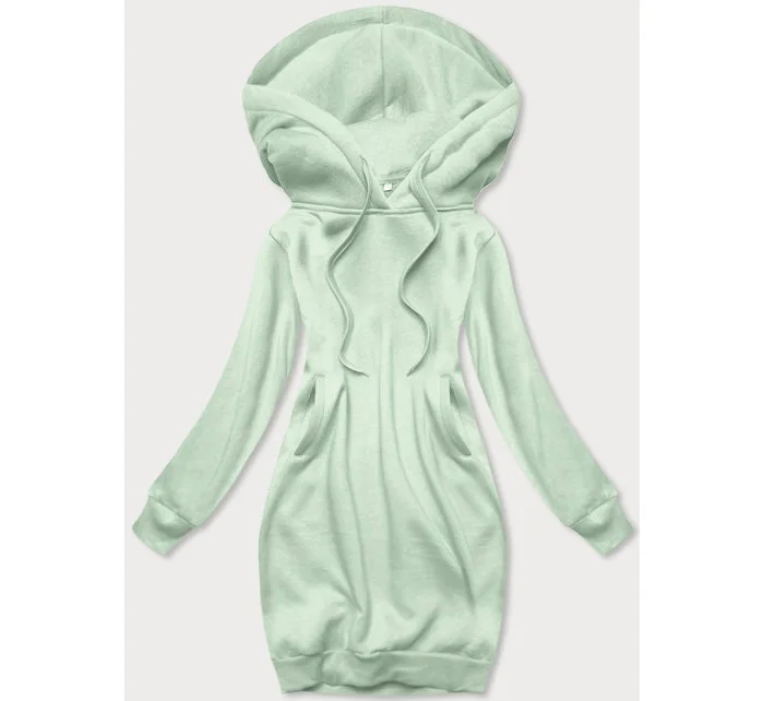 Dlhá tepláková mikina v pistáciovej farbe (YS10005-39) Dlhá tepláková mikina v pistáciovej farbe (YS10005-39)