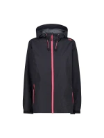 Dámska bunda do dažďa CMP Fix Hood Black (39X6636-01UE)