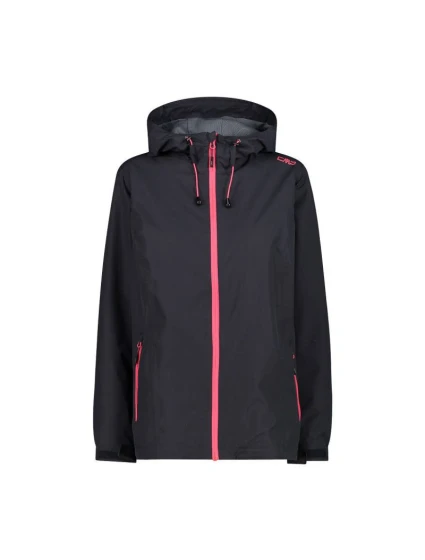 Dámska bunda do dažďa CMP Fix Hood Black (39X6636-01UE)