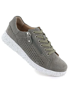 Dámské kožené boty na platformě zelené M.Daszynski model 22068758 - M. Daszyński