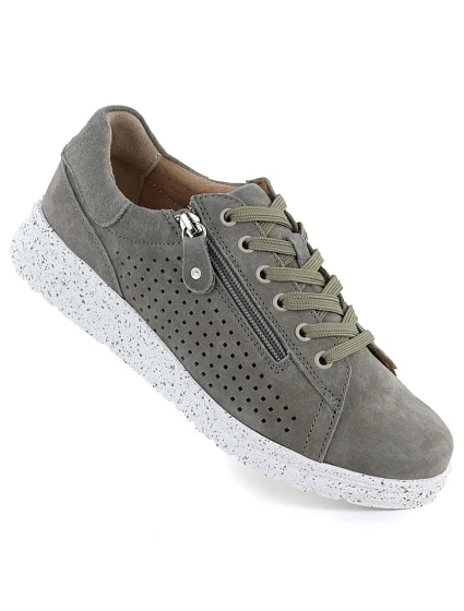 Dámské kožené boty na platformě zelené M.Daszynski model 22068758 - M. Daszyński