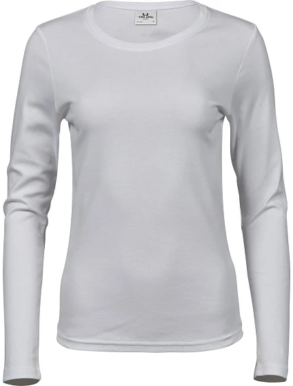 Tee Jays TJ 590 Dámske tričko Interlock s dlhým rukávom 18.0590 biele