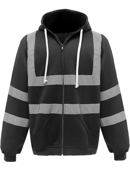Mikina s kapucňou Yoko HVK 07 Hi-Vis 79.VK07 čierna