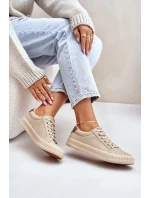 Zateplené dámske tenisky Big Star Beige Zateplené dámske tenisky Big Star Beige