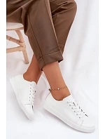 Dámske kožené tenisky 79536 white - Vinceza