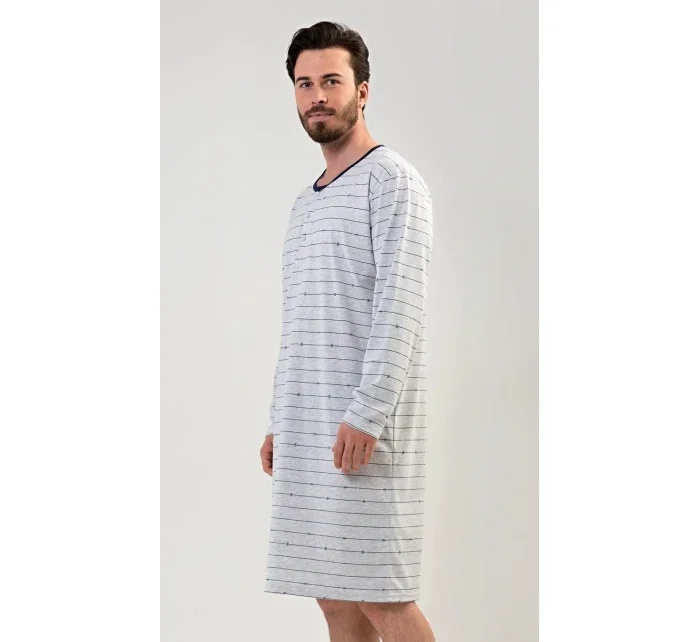 Pánska nočná košeľa s dlhým rukávom Filip