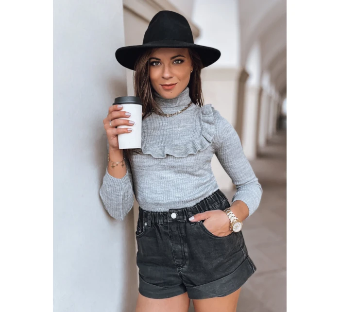 Dámský svetr NOAH světle šedý Dstreet model 21964190 - FashionStreet