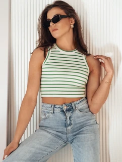 Dámsky pruhovaný top STELLA MAE white FashionStreet RY2271