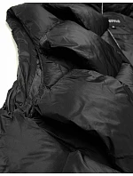 Dámska trojrozmerná vesta oversize čierna (YD35)