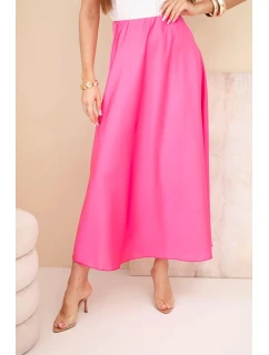 Dámska viskózna áčková sukňa ružová