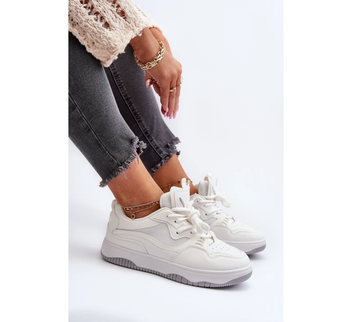 Dámské tenisky na platformě bílé model 21656960 - Boto Dámské tenisky na platformě bílé model 21656960 - Boto