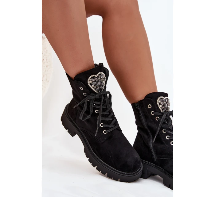 Boty Pracovní S Zateplené Eko Semišové Černé model 21707016 - Boto Boty Pracovní S Zateplené Eko Semišové Černé model 21707016 - Boto