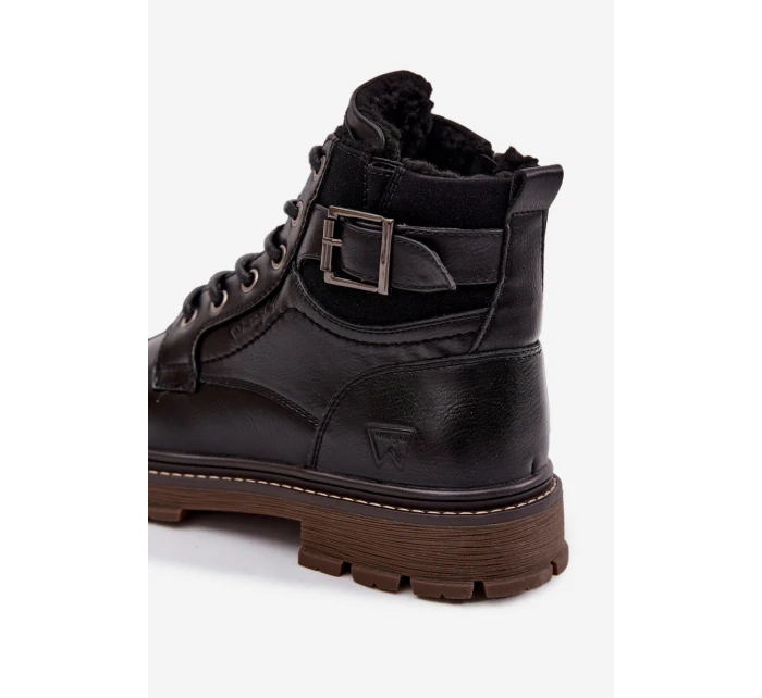 Buty Zimowe Męskie Wrangler 20253035.11A Ciemnobrązowe