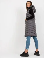 Dámska vesta RV KZ 008.00P tmavo šedá