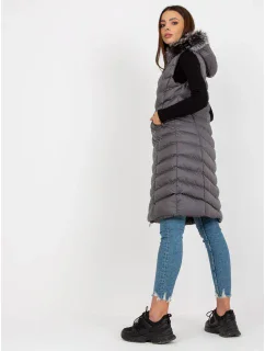 Dámska vesta RV KZ 008.00P tmavo šedá