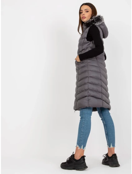 Dámska vesta RV KZ 008.00P tmavo šedá