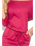 Numoco dámske športové šaty s vreckami - ružové