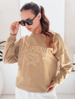 Dámska mikina CALIFORNIA DREAM beige FashionStreet BY1194