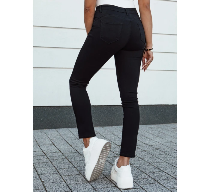 Dámske džínsové nohavice slim fit ACORN black FashionStreet UY2156