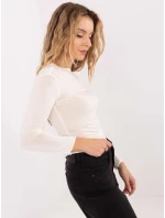 Tenká kašmírová blúzka ecru (21818)