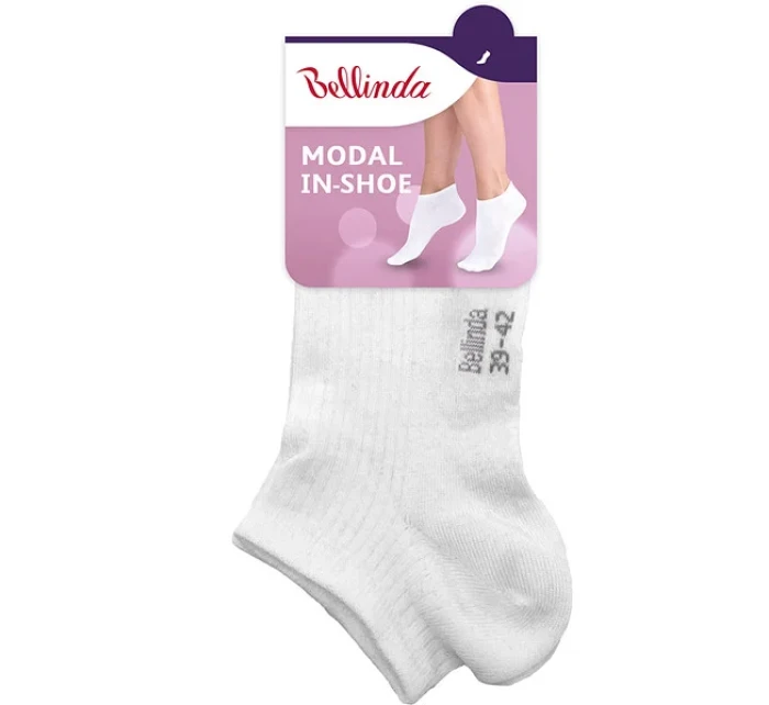 Dámske modalové ponožky MODAL IN-SHOE SOCKS - BELLINDA - biele Dámske modalové ponožky MODAL IN-SHOE SOCKS - BELLINDA - biele