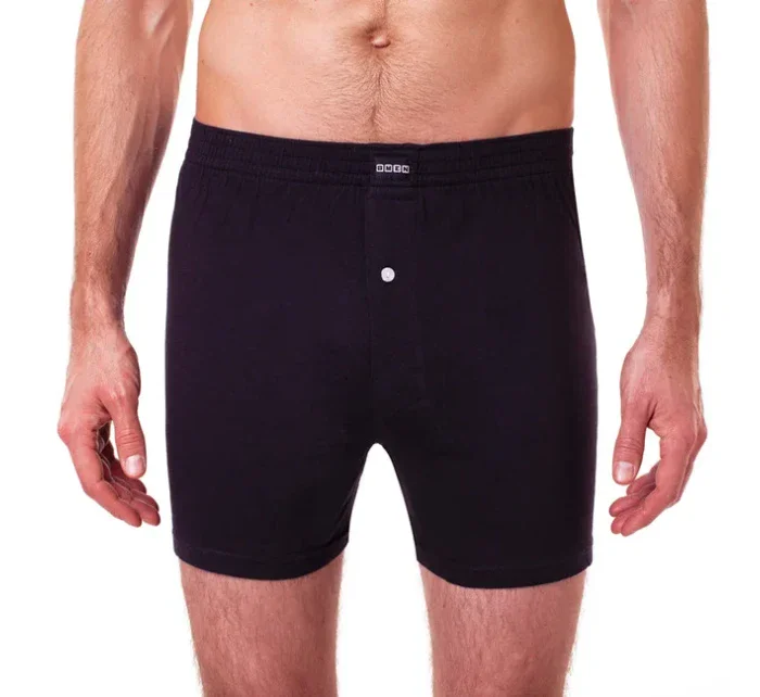 Volné pánské bavlněné boxerky COTTON BOXER - BELLINDA - černá