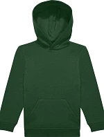 B&C ID.333 Hoodie /kids Detská mikina s kapucňou 01.K333 fľašovo zelená