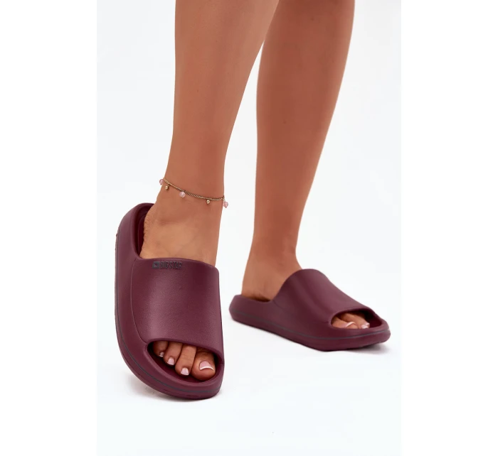Lehké Dámské Pantofle Big Star model 21706429 Bordó - Big Star Shoes