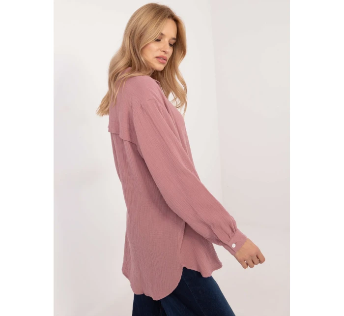 Košeľa D70032M11066D4 tmavoružová Košeľa D70032M11066D4 tmavoružová