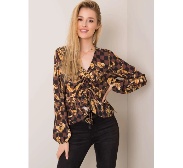 Blúzka DHJ BZ 12283.94P hnedá