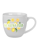 Personalizovaný keramický hrnek 400 ml s ovocem a textem