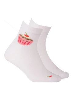 TENKÉ PONOŽKY FARBA 2-6 ROKOV DIEVČATÁ BIELA 24-26