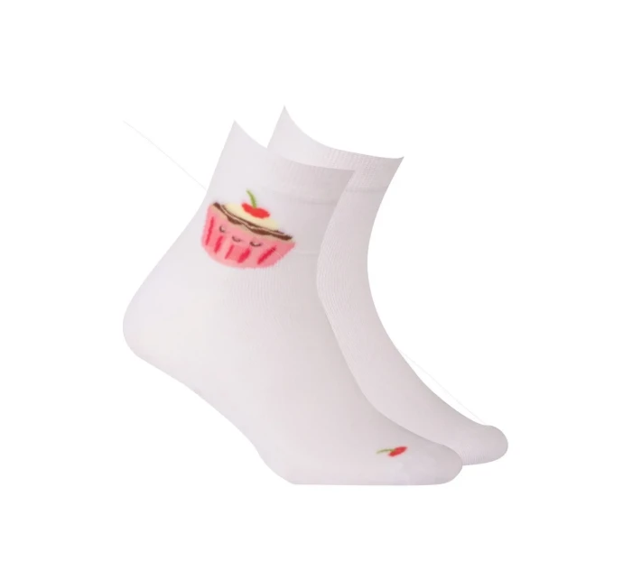 TENKÉ PONOŽKY FARBA 2-6 ROKOV DIEVČATÁ BIELA 24-26