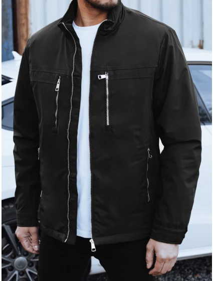 Pánska prechodná bunda čierna FashionStreet TX5035