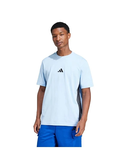 Pánske tričko adidas Essentials 3 Stripes, modré, JE6397 Pánske tričko adidas Essentials 3 Stripes, modré, JE6397