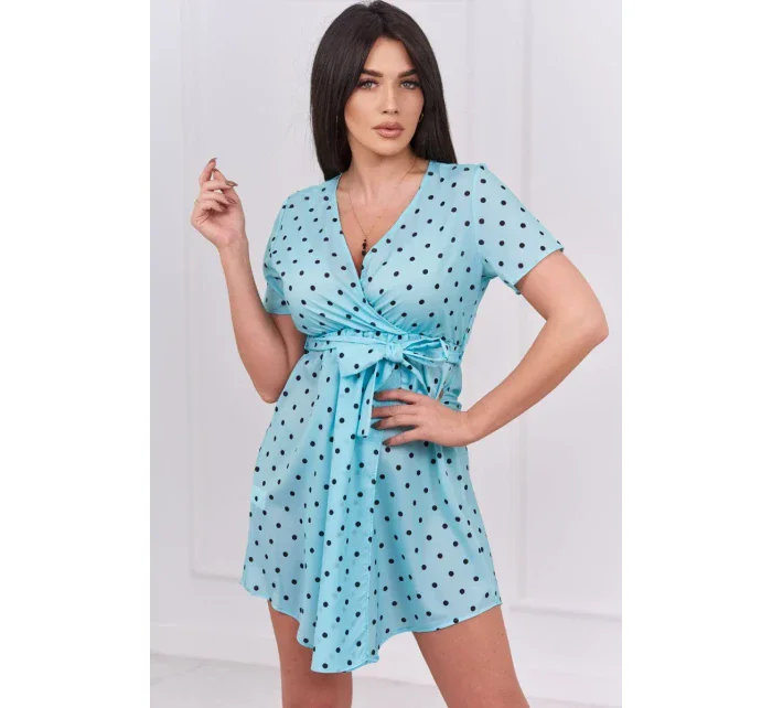 Mätové bodkované šaty