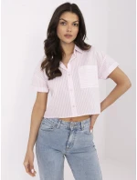 Koszula NM KS biało różowy model 21057782 - FPrice Koszula NM KS biało różowy model 21057782 - FPrice